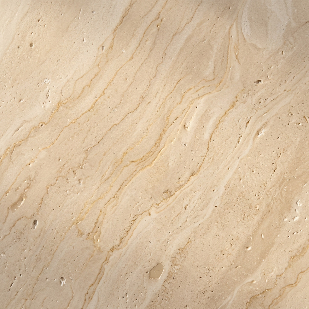 Honed travertine
